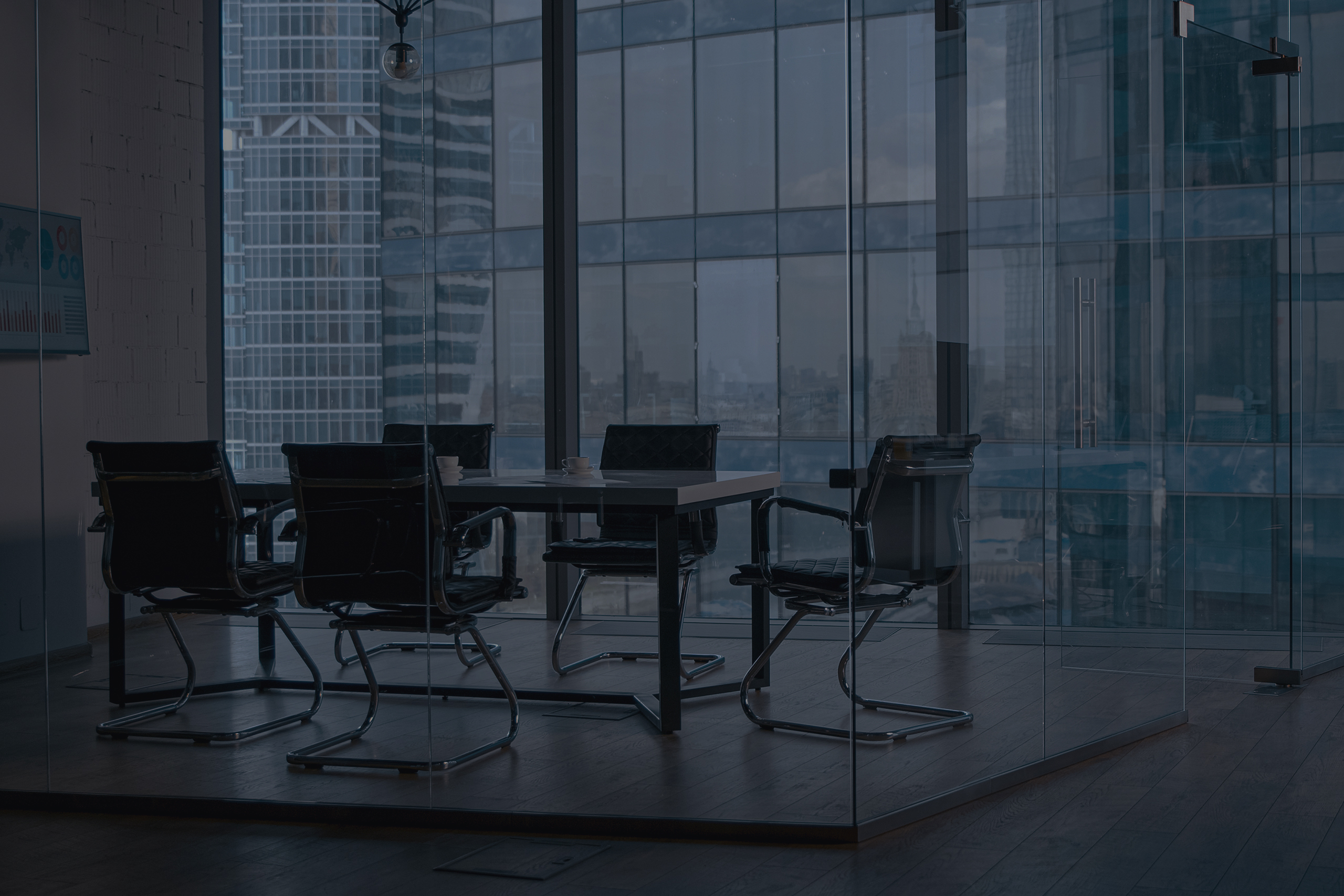 Empty meeting room in office